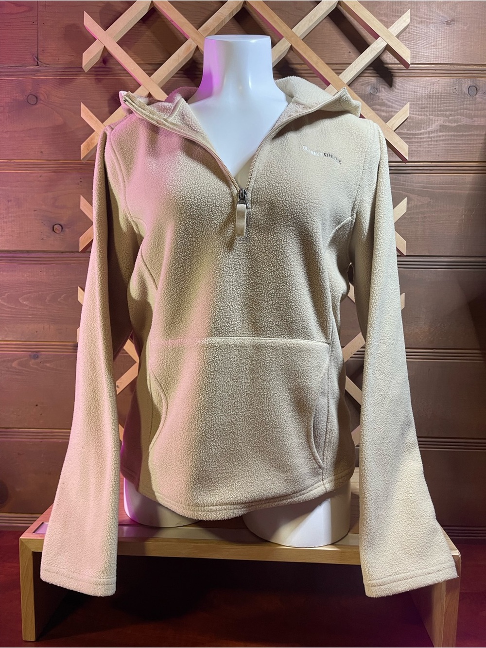 Old Navy 1/4 Zip Hooded Pullover Fleece/Kangaroo Front Pocket / Women’s Sz M